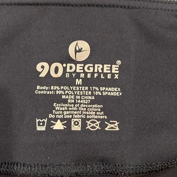 90 Degree High Rise Faux Cracked Leather Leggigngs - Picture 5 of 5